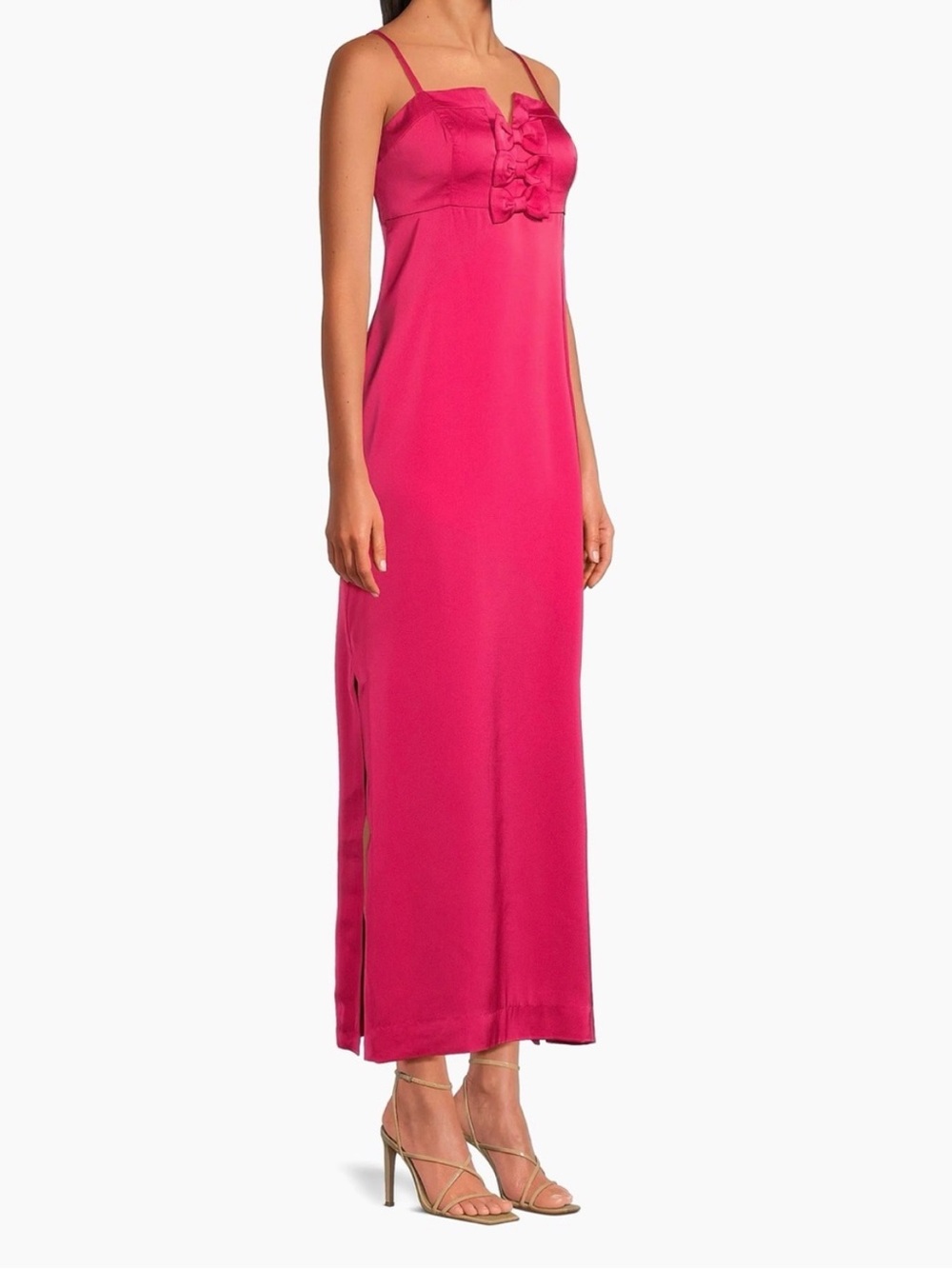 NWT Lilly Pulitzer Jean Maxi Dress Raspberry Rouge Size 16 - Picture 4 of 9